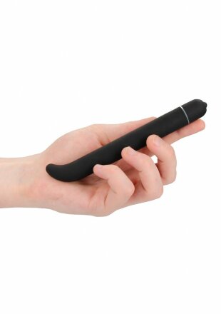 Черный компактный вибростимулятор G-Spot Vibrator - 16 см. 