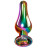 Радужная металлическая пробка Rainbow Metal Plug Large - 12,9 см. 