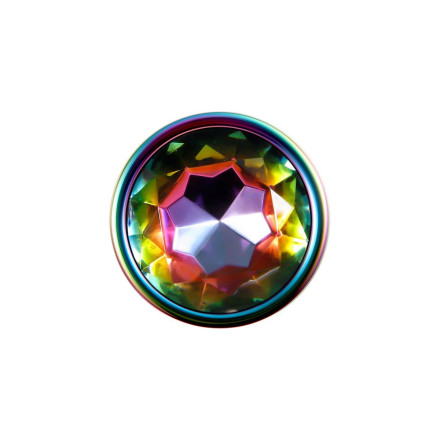 Радужная металлическая пробка Rainbow Metal Plug Large - 12,9 см. 