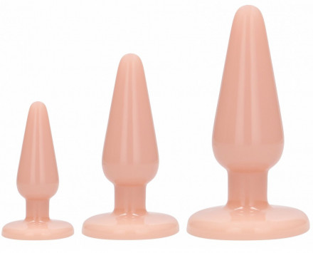 Набор телесных анальных пробок Anal Trainers Kit 
