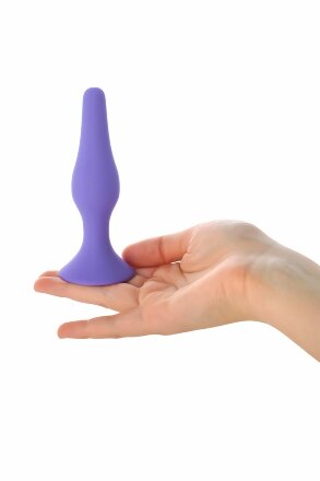 Фиолетовая анальная втулка Toyfa A-toys - 12,5 см. 