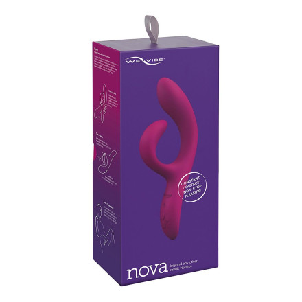 Фиолетовый вибратор-кролик We-Vibe Nova 2 - 20,5 см. 