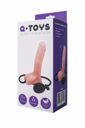 Реалистичный телесный фаллоимитатор A-Toys - 20 см. 