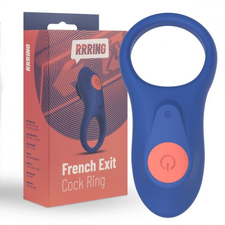 Синее эрекционное кольцо RRRING French Exit Cock Ring 