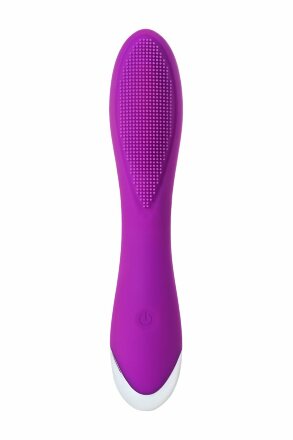 Фиолетовый вибратор с ресничками JOS DESI - 18,5 см. 