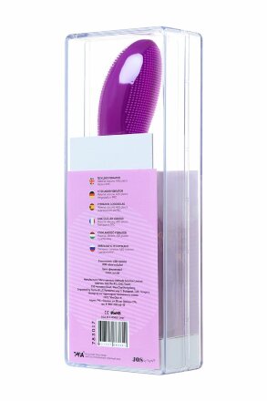 Фиолетовый вибратор с ресничками JOS DESI - 18,5 см. 