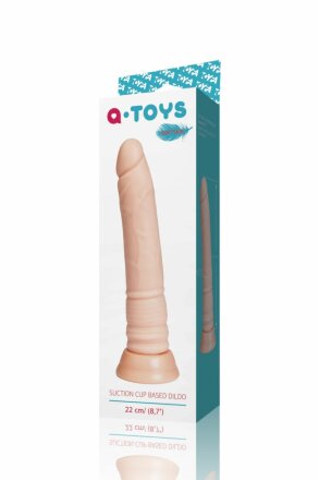 Телесный фаллоимитатор A-toys с присоской - 18см. 