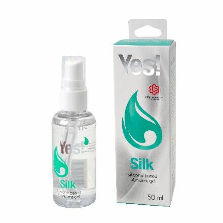 Силиконовая гипоаллергенная вагинальная смазка Yes Silk - 50 мл. 