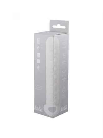 Белый фаллоудлинитель Homme Long - 15,5 см. 