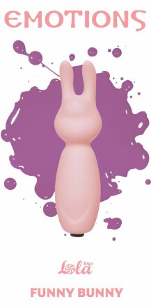 Розовый мини-вибратор с ушками Emotions Funny Bunny Light pink 