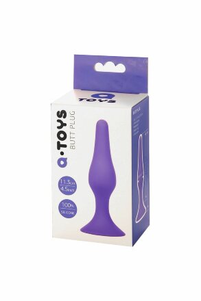 Фиолетовая анальная втулка Toyfa A-toys - 11,3 см. 