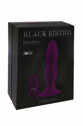 Фиолетовый анальный стимулятор Tornado Back Door - 14 см. 