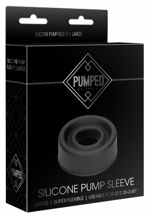 Уплотнительная черная насадка для помпы Silicone Pump Sleeve Large 