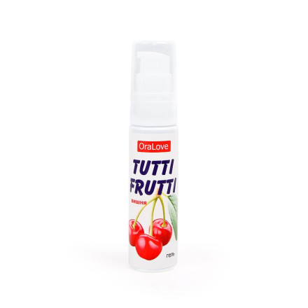 Гель-смазка Tutti-frutti с вишнёвым вкусом - 30 гр. 