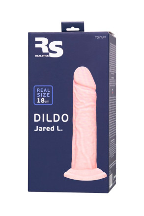 Телесный фаллоимитатор из силикона Jared L. - 18 см. 