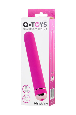 Розовый нереалистичный вибратор Mastick - 18 см. 