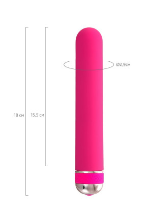 Розовый нереалистичный вибратор Mastick - 18 см. 