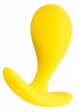 Желтая анальная втулка Blob - 5,5 см. 