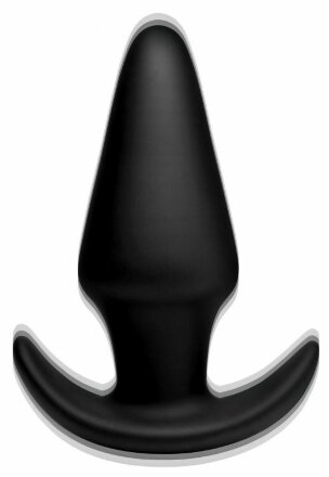 Черная анальная вибропробка Kinetic Thumping 7X Large Anal Plug - 13,3 см. 