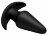 Черная анальная вибропробка Kinetic Thumping 7X Large Anal Plug - 13,3 см. 