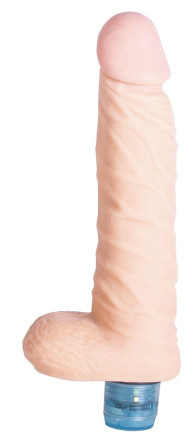 Телесный вибромассажёр Vibro Realistic Cock Dildo - 18 см. 