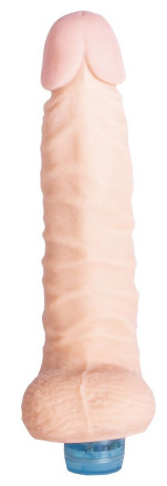 Телесный вибромассажёр Vibro Realistic Cock Dildo - 18 см. 