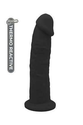 Черный фаллоимитатор на присоске DILDO 9INCH - 22 см. 