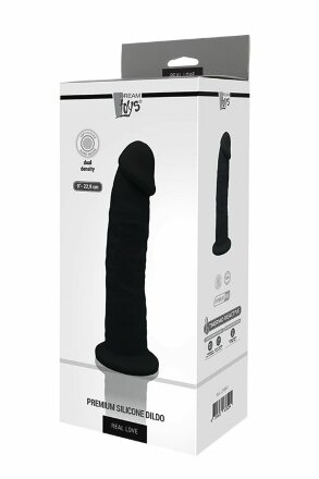 Черный фаллоимитатор на присоске DILDO 9INCH - 22 см. 