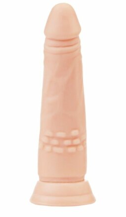 Телесный фаллоимитатор A-toys с присоской и шишечками 