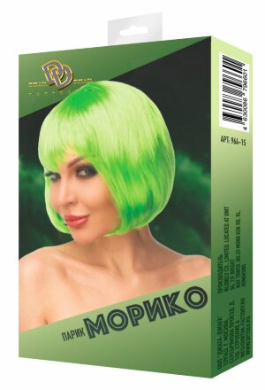 Салатовый парик &quot;Морико&quot; 