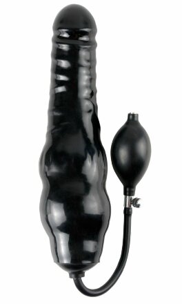 Фаллоимитатор с функцией подкачки Inflatable Ass Blaster - 23 см. 