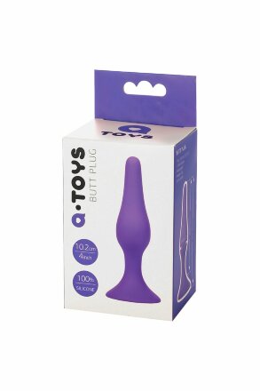 Фиолетовая анальная втулка Toyfa A-toys - 10,2 см. 