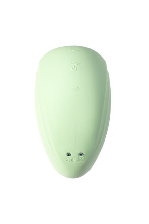 Салатовый вакуум-волновой стимулятор клитора Satisfyer Pearl Diver 