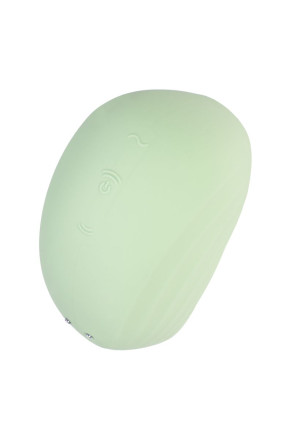 Салатовый вакуум-волновой стимулятор клитора Satisfyer Pearl Diver 