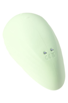 Салатовый вакуум-волновой стимулятор клитора Satisfyer Pearl Diver 
