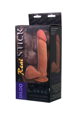 Фаллоимитатор-мулат TOYFA RealStick Elite Mulatto - 21 см. 