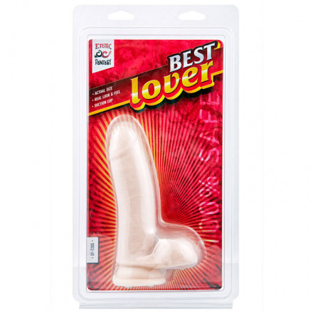 Фаллоимитатор с мошонкой Best Lover - 16,5 см. 