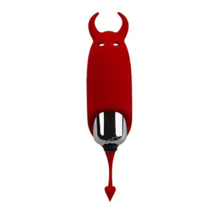 Красный вибростимулятор Devol Mini Vibrator - 8,5 см. 