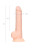 Телесный фаллоимитатор на присоске Kit H. - 18 см. 