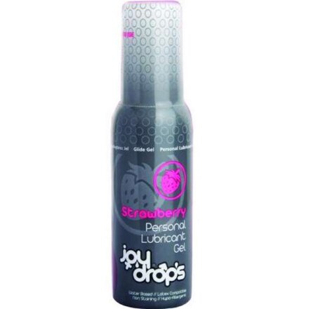 Смазка на водной основе со вкусом клубники JoyDrops Strawberry - 100 мл. 