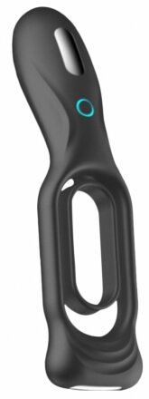 Черное двойное эрекционное виброкольцо N 88 Vibrating Rechargeable Cock Ring 