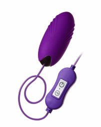 Фиолетовое виброяйцо с пультом управления A-Toys Cony, работающее от USB 