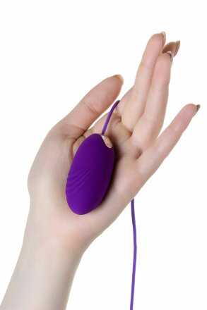 Фиолетовое виброяйцо с пультом управления A-Toys Cony, работающее от USB, длина 6,5 см 
