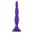Фиолетовая анальная елочка Silicone Triple Probe - 14,5 см. 