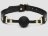Черный кляп-шар Bound to You Faux Leather Ball Gag 