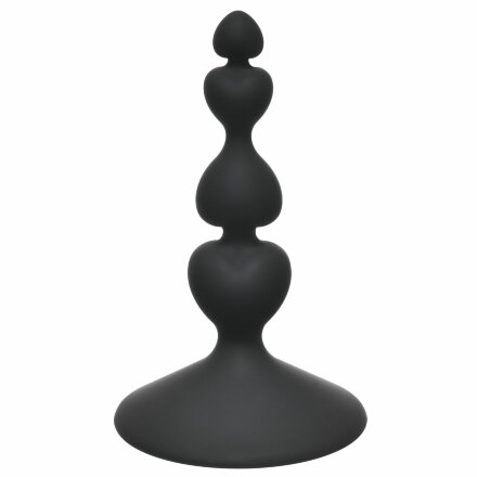 Чёрная анальная пробка Sweetheart Plug Black - 10 см. 
