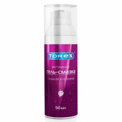 Гель-смазка на водной основе Torex &quot;Сладкая клубника&quot; - 50 мл.