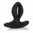 Чёрная анальная пробка с вибрацией Silicone Wireless Dual Motor Probe - 11,5 см. 