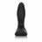 Чёрная анальная пробка с вибрацией Silicone Wireless Dual Motor Probe - 11,5 см. 