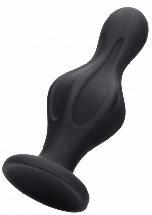 Черная анальная пробка Magic Butt Plug - 11,3 см. 